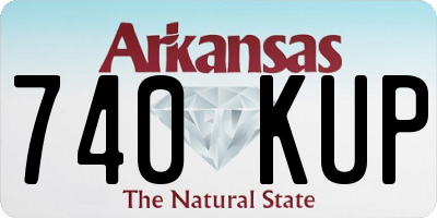 AR license plate 740KUP