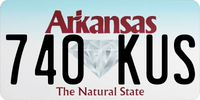 AR license plate 740KUS