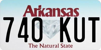 AR license plate 740KUT