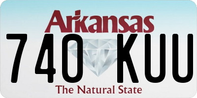 AR license plate 740KUU