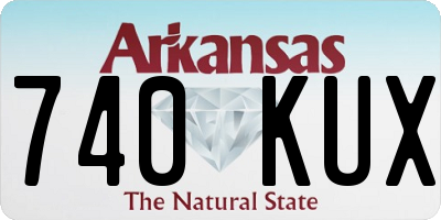 AR license plate 740KUX