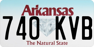 AR license plate 740KVB