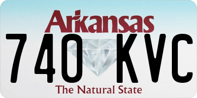 AR license plate 740KVC