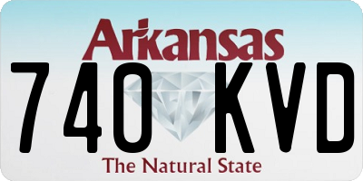 AR license plate 740KVD
