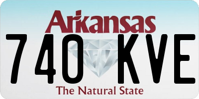 AR license plate 740KVE