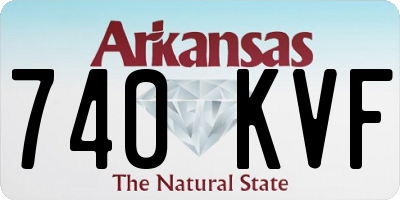 AR license plate 740KVF