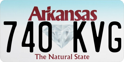 AR license plate 740KVG