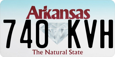 AR license plate 740KVH