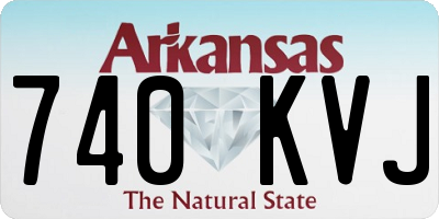 AR license plate 740KVJ