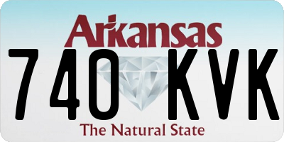AR license plate 740KVK