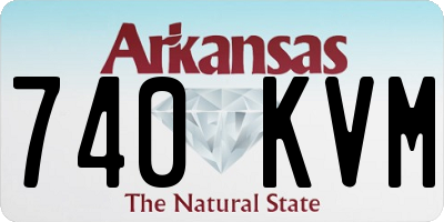AR license plate 740KVM