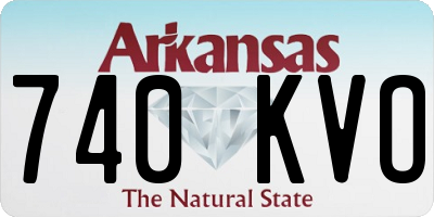 AR license plate 740KVO