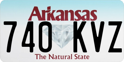 AR license plate 740KVZ