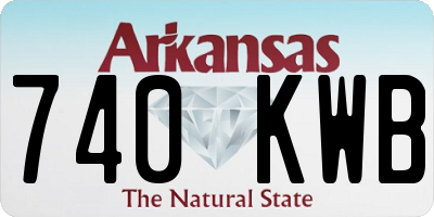 AR license plate 740KWB