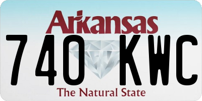 AR license plate 740KWC