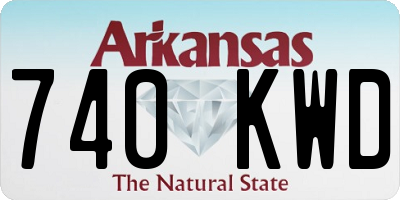AR license plate 740KWD