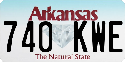 AR license plate 740KWE