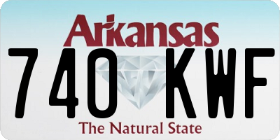 AR license plate 740KWF