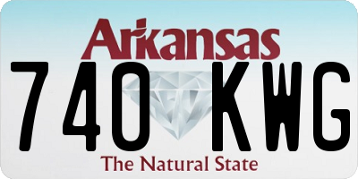 AR license plate 740KWG