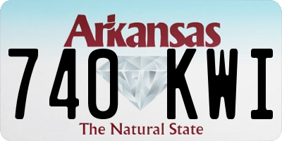 AR license plate 740KWI