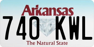 AR license plate 740KWL