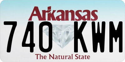 AR license plate 740KWM