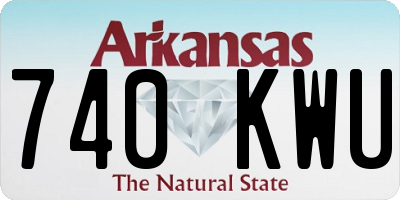 AR license plate 740KWU