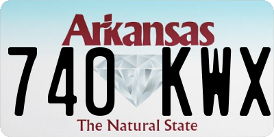 AR license plate 740KWX