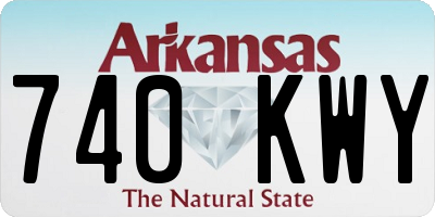 AR license plate 740KWY