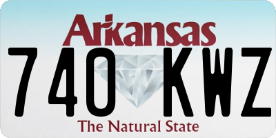 AR license plate 740KWZ