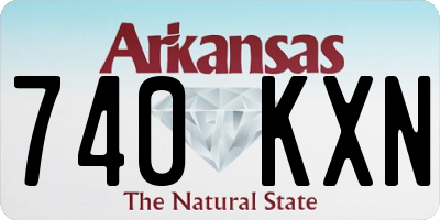 AR license plate 740KXN