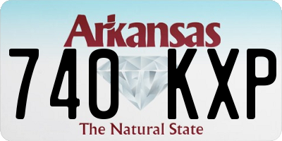 AR license plate 740KXP
