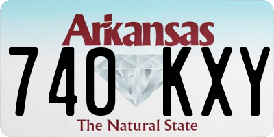 AR license plate 740KXY