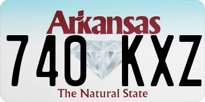 AR license plate 740KXZ