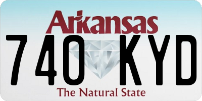 AR license plate 740KYD
