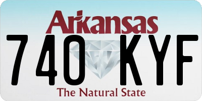 AR license plate 740KYF