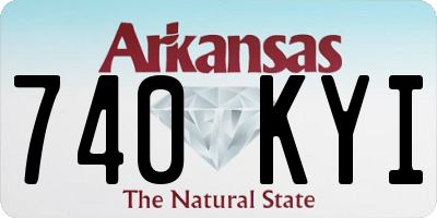 AR license plate 740KYI