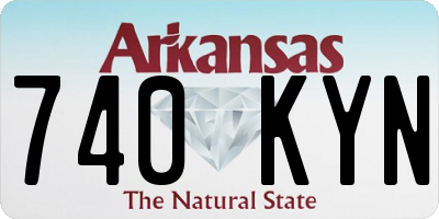 AR license plate 740KYN