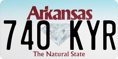 AR license plate 740KYR