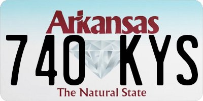 AR license plate 740KYS