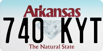 AR license plate 740KYT