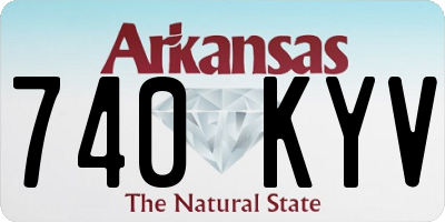 AR license plate 740KYV