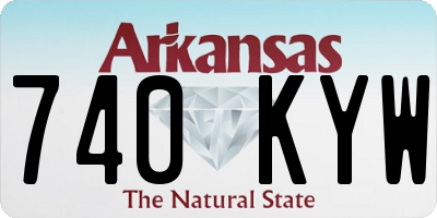 AR license plate 740KYW
