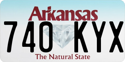AR license plate 740KYX