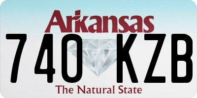 AR license plate 740KZB