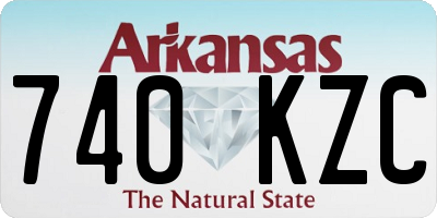 AR license plate 740KZC