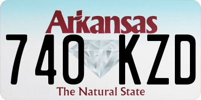AR license plate 740KZD