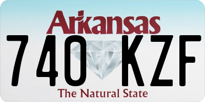 AR license plate 740KZF