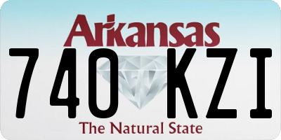 AR license plate 740KZI