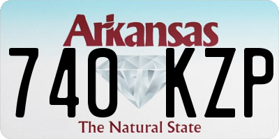 AR license plate 740KZP